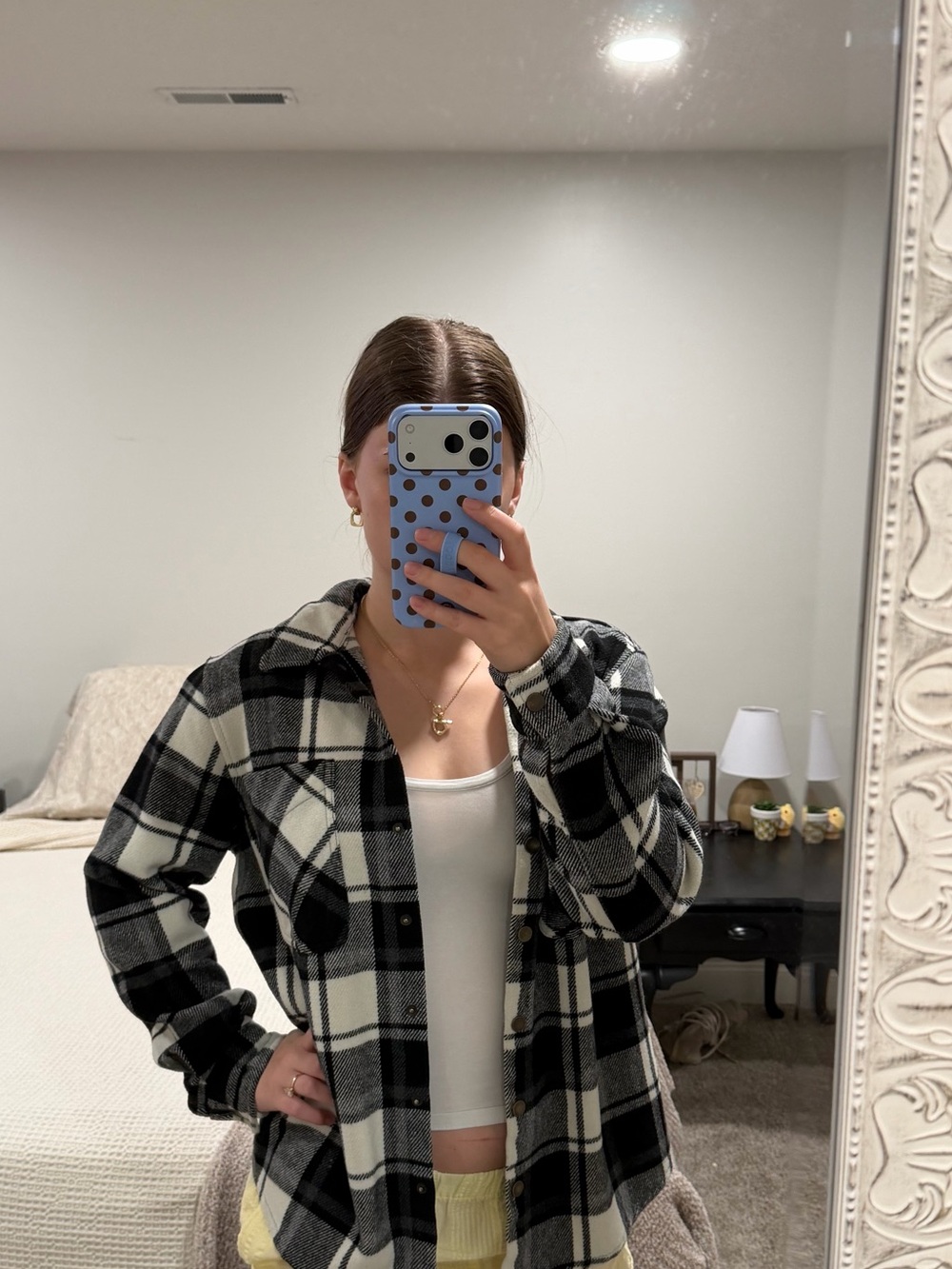 Women’s Black and White Shacket